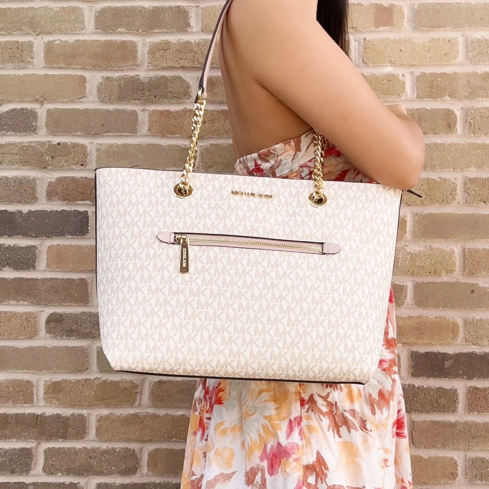 Bundle💞Michael Kors Front Zip Pocket Tote Bag + Wallet - Picture 5 of 11